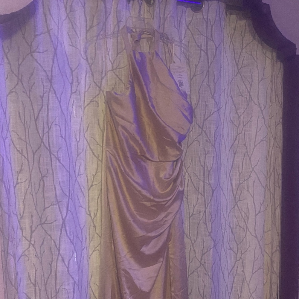 Revelry Gold Backless Dress